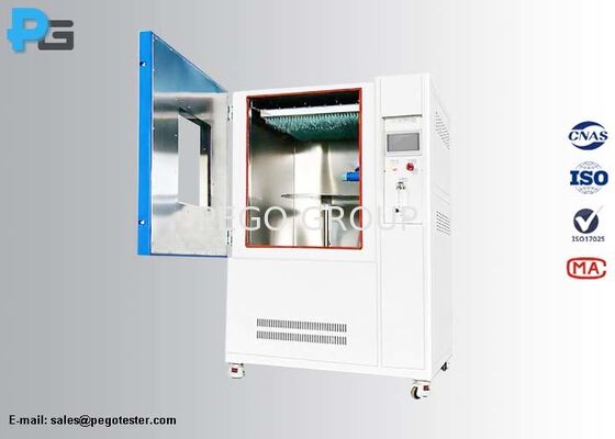 IEC60529 IPX1 IPX2 테스트를 위한 SUS304 스테인리스 스틸과 PLC 터치 스크린 제어로 된 수직 비 테스트 챔버